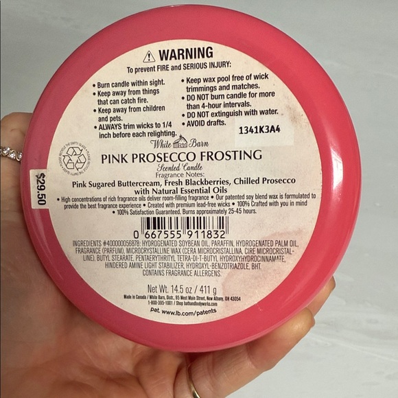Bath & Body Works Pink Prosecco Frosting Candle - Picture 3 of 3